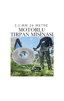 Klc Motorlu Tırpan Misinası Çelik Telli Yuvarlak 3.5 Mm 23 Metre Çim Ot Biçme Teli Güçlü Profesyonel