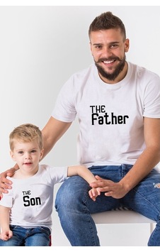 The Father The Son Beyaz Baba Oğul Kombini Tişört Giyim The Father The Son Beyaz Baba Oğul Kombini Tişört Giyim