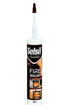 Selsil Ateş Mastiği 300 ML Siyah Selsil Ateş Mastiği 300 ML Siyah