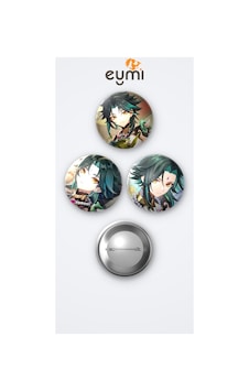 Genshin Impact Oyunu Xiao Oyun 3'lü Metal Rozet Seti 58mm İğneli Buton Çanta Yaka Rozeti Çok Renkli Genshin Impact Oyunu Xiao Oyun 3'lü Metal Rozet Seti 58mm İğneli Buton Çanta Yaka Rozeti Çok Renkli