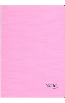 Notte A4 80/1 Çizgili Plastik Kapak Dikişli Pembe Notte A4 80/1 Çizgili Plastik Kapak Dikişli Pembe