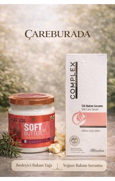 Çareburada Soft Butter Cilt Bakım Yağı 190 ML + Complex Cilt Bakım Serumu 125 ML Çareburada Soft Butter Cilt Bakım Yağı 190 ML + Complex Cilt Bakım Serumu 125 ML