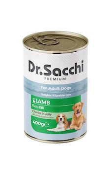 Dr. Sacchi Kuzu Etli Köpek Konservesi 400 Gr