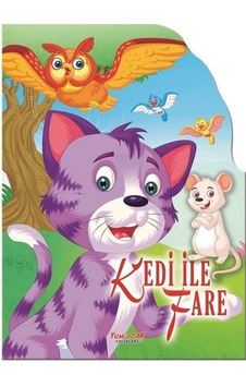 Kedi ile Fare - Şekilli Kitaplar- Yumurcak Yayınları