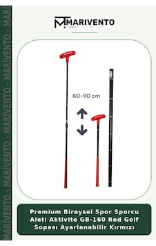 Premium Bireysel Spor Sporcu Aleti Aktivite Gb-160 Red Golf Sopası Ayarlanabilir Kırmızı Premium Bireysel Spor Sporcu Aleti Aktivite Gb-160 Red Golf Sopası Ayarlanabilir Kırmızı