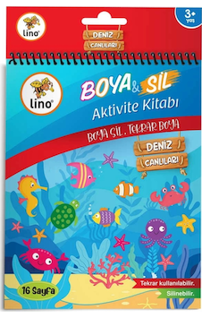 Boya Sil Aktivite Boyama Kitabı - Denizaltı A5 Ebat Silinebilir