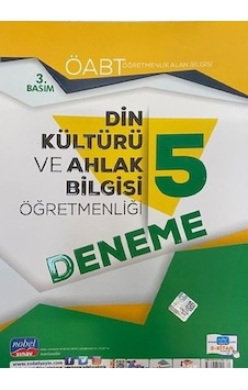 ÖABT Din Kültürü ve Ahlak Bilgisi Öğretmenliği - Öğretmenlik Alan Bilgisi - 5 Deneme- Nobel Sınav