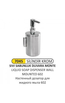 Dolumax Duvara Montajlı Sıvı Sabunluk Krom Dolumax Duvara Montajlı Sıvı Sabunluk Krom
