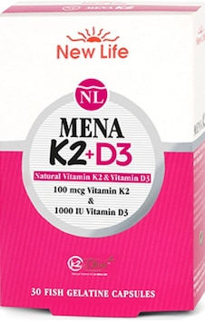 New Life Mena K2+D3 Takviye Edici Gıda 30 Kapsül New Life Mena K2+D3 Takviye Edici Gıda 30 Kapsül