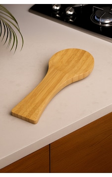 Bambu Nordıc Kirli Kaşık Altlığı Kirli Kaşıklık Bej Bambu Nordıc Kirli Kaşık Altlığı Kirli Kaşıklık Bej