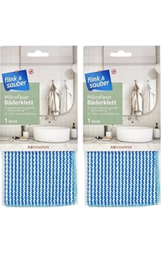 Mikrofiber Banyo Temizlik Bezi, Tekli 2'li Mavi Mikrofiber Banyo Temizlik Bezi, Tekli 2'li Mavi