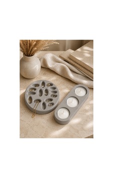Takı Organizeri & 3'lü Tealight Mumluk Seti Gri - 901854947 Gri - 901854947 Gri Takı Organizeri & 3'lü Tealight Mumluk Seti Gri - 901854947 Gri - 901854947 Gri