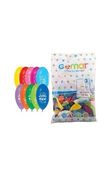 Gemar İyiki Doğdun Baskılı Balon 100 Lü Gemar İyiki Doğdun Baskılı Balon 100 Lü
