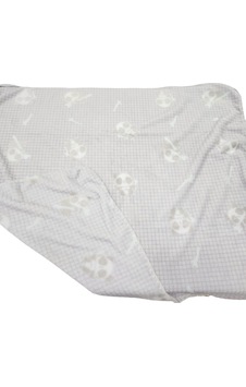 Bibaby Battaniye Clever Panda Fluffy Gri-11314 Gri