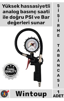 Kompresör Profesyonel Kompresör Uyumlu Hassas Ölçüm Basınç Gösterge Saatli Lastik Şişirme Tabancası Kompresör Profesyonel Kompresör Uyumlu Hassas Ölçüm Basınç Gösterge Saatli Lastik Şişirme Tabancası