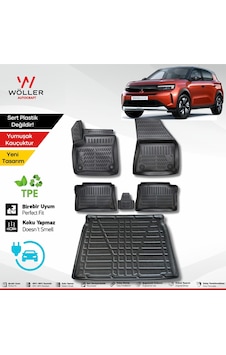 Opel Frontera Paspas Bagaj Havuzu Set Elektrikli 2025 Sonrası Uyumlu 3d Ultraflex Set Opel Frontera Paspas Bagaj Havuzu Set Elektrikli 2025 Sonrası Uyumlu 3d Ultraflex Set