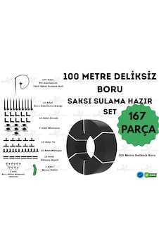Lovemygarden 100 Metre Deliksiz Damla Sulama Borusu Ve Saksı Sulama Seti - Ø16 Mm Lovemygarden 100 Metre Deliksiz Damla Sulama Borusu Ve Saksı Sulama Seti - Ø16 Mm