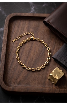 316l Çelik Gold Renk Rolo Zincir Model Erkek Bileklik Çok Renkli 316l Çelik Gold Renk Rolo Zincir Model Erkek Bileklik Çok Renkli