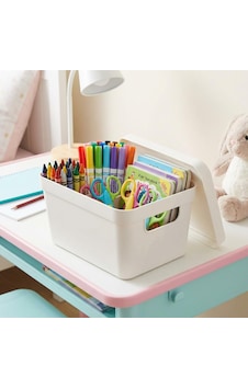 Selka Home Kapaklı Organizer Kutu Ekru Selka Home Kapaklı Organizer Kutu Ekru