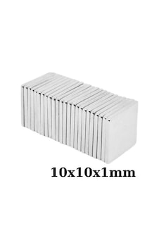 10x10x1mm Neodyum Güçlü Mıknatıs - Neodim Magnet 10x10x1mm Neodyum Güçlü Mıknatıs - Neodim Magnet