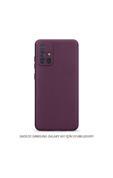 Samsung Galaxy A51 Uyumlu Kamera Korumalı Darbeye Dayanıklı Renk Atmayan Fab Silikon Kılıf Mor Samsung Galaxy A51 Uyumlu Kamera Korumalı Darbeye Dayanıklı Renk Atmayan Fab Silikon Kılıf Mor