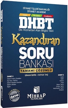 DHBT Kazandıran Soru Bankası Çözümlü Sinan İspir Mihrap Yayınları DHBT Kazandıran Soru Bankası Çözümlü Sinan İspir Mihrap Yayınları