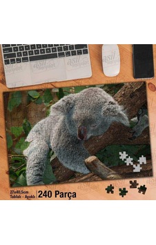 Asil Hobi Ağaçta Uyuyan Koala - Yapraklar - Hayvan Yapboz -ayak Destekli Çerçeveli 240 Parça Puzzle Asil Hobi Ağaçta Uyuyan Koala - Yapraklar - Hayvan Yapboz -ayak Destekli Çerçeveli 240 Parça Puzzle