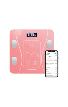 Concord C-w01 Dijital Akıllı Bluetooth Baskül - Pembe - Pil Hediyelidir