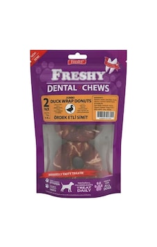 Freshy Ördek Sargılı Donut Köpek Ödülü 2'li 100 Gr Freshy Ördek Sargılı Donut Köpek Ödülü 2'li 100 Gr