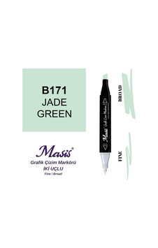 Çift Uçlu Marker Grafik Çizim Kalemi 171 Yeşim
