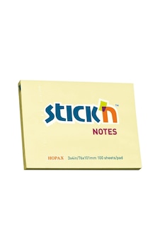 Hopax Stıckn Yapışkanlı Not Kağıdı 100 Yp 76x101 Pastel Sarı He21008 Hopax Stıckn Yapışkanlı Not Kağıdı 100 Yp 76x101 Pastel Sarı He21008