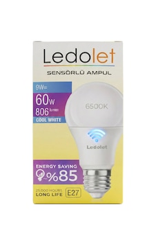 Ledolet Işık Sensörlü 9w Led Ampul Ledolet Işık Sensörlü 9w Led Ampul