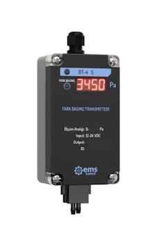 Ems Bt-445 ,24vdc 0..10kpa 4..20ma Ekranlı Fark Basınç Sensör Ems Bt-445 ,24vdc 0..10kpa 4..20ma Ekranlı Fark Basınç Sensör