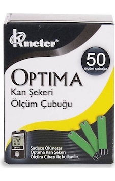 Optima Kan Şeker Ölçüm Çubuğu 50 Adet Optima Kan Şeker Ölçüm Çubuğu 50 Adet