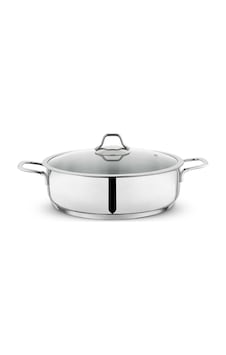 Schafer Held Çelik Basık Tencere-28 CM-2 Parça-Inox Schafer Held Çelik Basık Tencere-28 CM-2 Parça-Inox