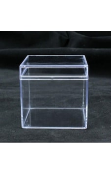 Mıka Kutu Kare 5x5 Cm Şeffaf 20li Şeffaf