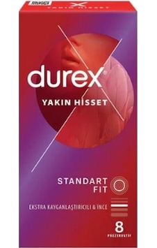 Durex Yakın Hisset Standart Fit 8'li Durex Yakın Hisset Standart Fit 8'li