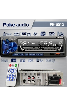 Oto Teyp 4x60 Watt 7388 Entegre Bluetooth 2xusb Şarjlı Fm App Aplikason Poke Pk-6010