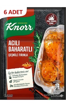 Knorr Acılı Baharatlı Fırında Tavuk Çeşnisi 31 G X6 Adet Pratik Baharat Karışımı Knorr Acılı Baharatlı Fırında Tavuk Çeşnisi 31 G X6 Adet Pratik Baharat Karışımı