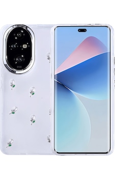 Honor 200 Kılıf Airbag Tasarımlı Simli Şeffaf Zore Kutup Kapak Lale