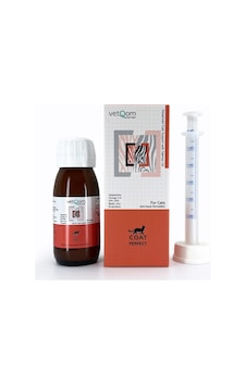 Vetqom Kedi Coat Perfect Deri Ve Tüy Sağlığı 60 ML Vetqom Kedi Coat Perfect Deri Ve Tüy Sağlığı 60 ML