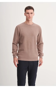 Cazador Erkek Bisiklet Yaka Selanik Örgü Slim Fit Sweatshirt Camel Cazador Erkek Bisiklet Yaka Selanik Örgü Slim Fit Sweatshirt Camel