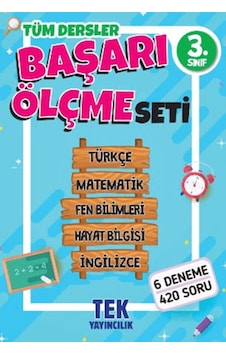Tek 3.sınıf Başarı Ölçme Seti 6 Fasikül Deneme