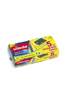 Vileda Ekonomik Paket Hijyenik Bulaşık Süngeri 5'li Vileda Ekonomik Paket Hijyenik Bulaşık Süngeri 5'li