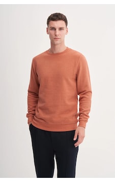 Cazador Erkek Bisiklet Yaka Selanik Örgü Slim Fit Sweatshirt Oranj Turuncu Cazador Erkek Bisiklet Yaka Selanik Örgü Slim Fit Sweatshirt Oranj Turuncu