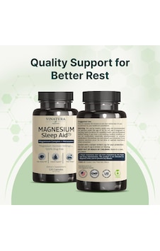 Vınatura Sleep Aid Magnesium Glycinate Complex With Melatonin With L-theanine - 120 Caps