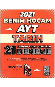 Benim Hocam Yayınları 2021 Ayt Tarih Tamamı Video Çözümlü 21 Deneme Sınavı Benim Hocam Yayınları 2021 Ayt Tarih Tamamı Video Çözümlü 21 Deneme Sınavı