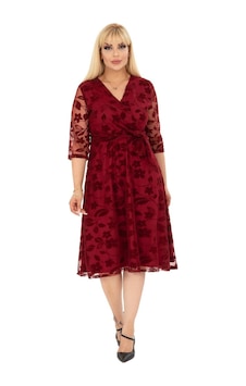 Kruvaze Yaka Büyük Beden Bordo Abiye Elbise 36b-2407 Bordo Kruvaze Yaka Büyük Beden Bordo Abiye Elbise 36b-2407 Bordo