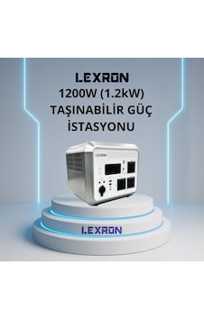 Lexron 1200w 1.2kw Taşınabilir Güç İstasyonu Lexron 1200w 1.2kw Taşınabilir Güç İstasyonu