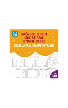Kodlama Olimpiyatları 5 - 8 Yaş Mor Kelebek: Sağ - Sol Beyin Geliştirme Etkinlikleri- Halk Kitabevi Kodlama Olimpiyatları 5 - 8 Yaş Mor Kelebek: Sağ - Sol Beyin Geliştirme Etkinlikleri- Halk Kitabevi